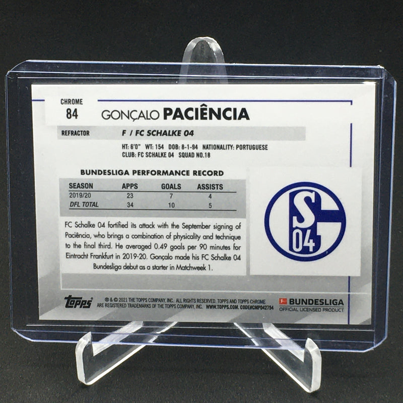 2021 TOPPS CHROME BUNDESLIGA - REFRACTOR - G. PACIENCIA -