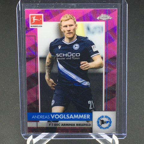 2021 TOPPS CHROME BUNDESLIGA - PINK WAVE REFRACTOR - A. VOGLSAMMER - #21 - #'D/75