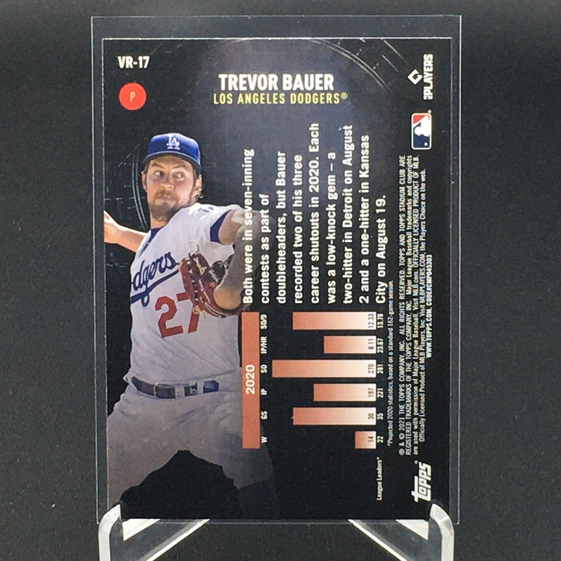 2021 TOPPS STADIUM CLUB - VIRTUAL REALITY - T. BAUER -
