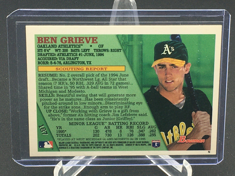 1996 TOPPS BOWMAN - B. GRIEVE -