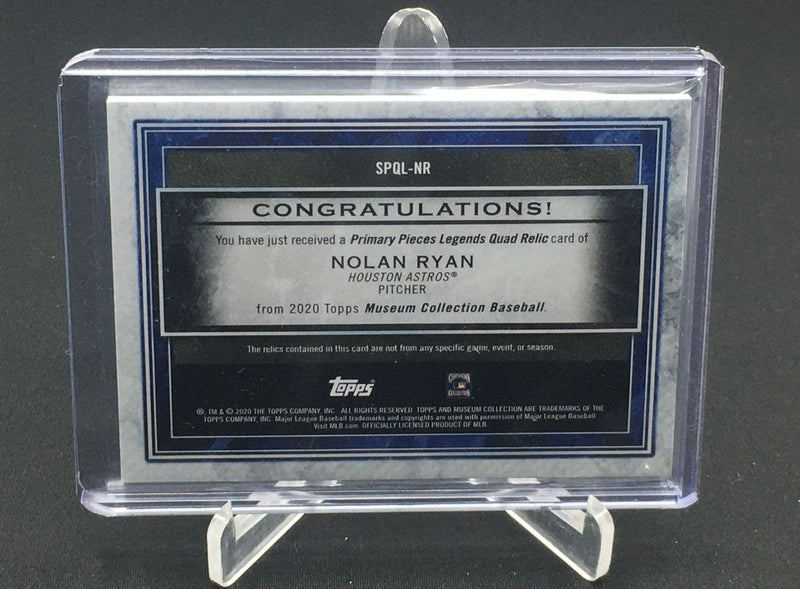 2020 TOPPS MUSEUM COLLECTION - N. RYAN - #SPQL-NR - #'D/25 - QUAD RELIC