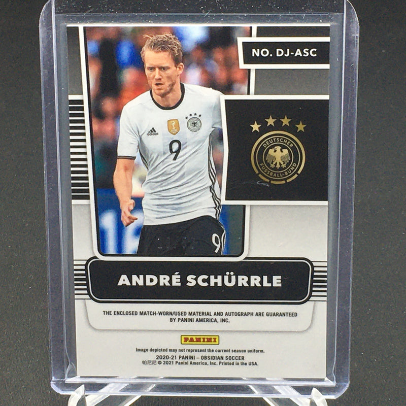 2020 PANINI OBSIDIAN - A. SCHURRLE - #DJ-ASC - #'D/50 - DUAL RELIC - AUTOGRAPH