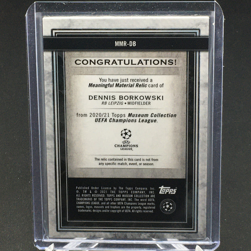 2021 TOPPS MUSEUM COLLECTION UEFA - D. BORKOWSKI - #MMR-DB - #'D/150 - RELIC - RC