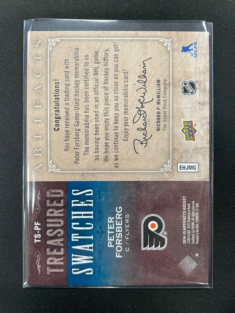 2014 UPPER DECK ARTIFACTS - TREASURED SWATCHES - P. FORSBERG -