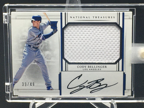 2017 PANINI NATIONAL TREASURES - C. BELLINGER - #192 - #'D/49 - AUTOGRAPH - JERSEY