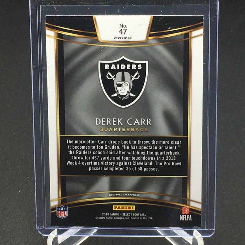 2018 PANINI SELECT - SILVER PRIZM - D. CARR -