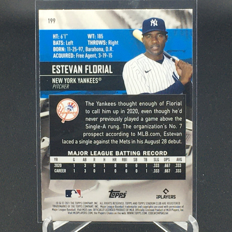 2021 TOPPS STADIUM CLUB - E. FLORIAL -