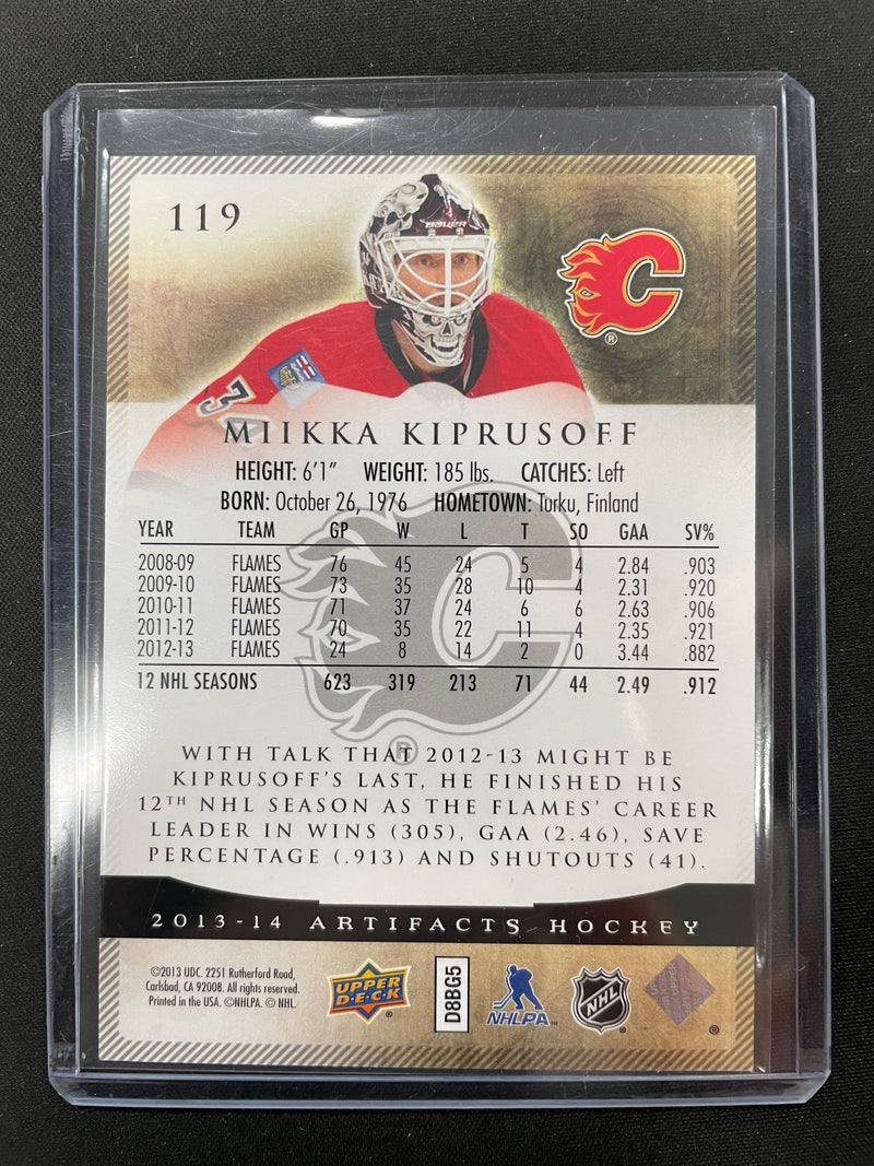 2013 UPPER DECK ARTIFACTS - M. KIPRUSOFF - #119 - #'D/999