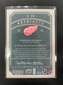 2013 UPPER DECK ARTIFACTS - AUTOFACTS - J. ERICSSON -