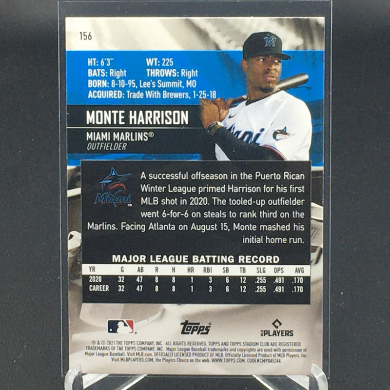 2021 TOPPS STADIUM CLUB - M. HARRISON -