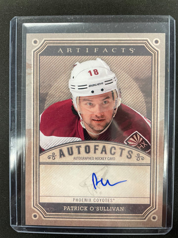 2013 UPPER DECK ARTIFACTS - AUTOFACTS - P. O'SULLIVAN - #A-PO - AUTOGRAPH
