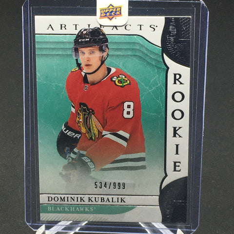 2019 UPPER DECK ARTIFACTS - D. KUBALIK - #RED215 - #'D/999 - RC