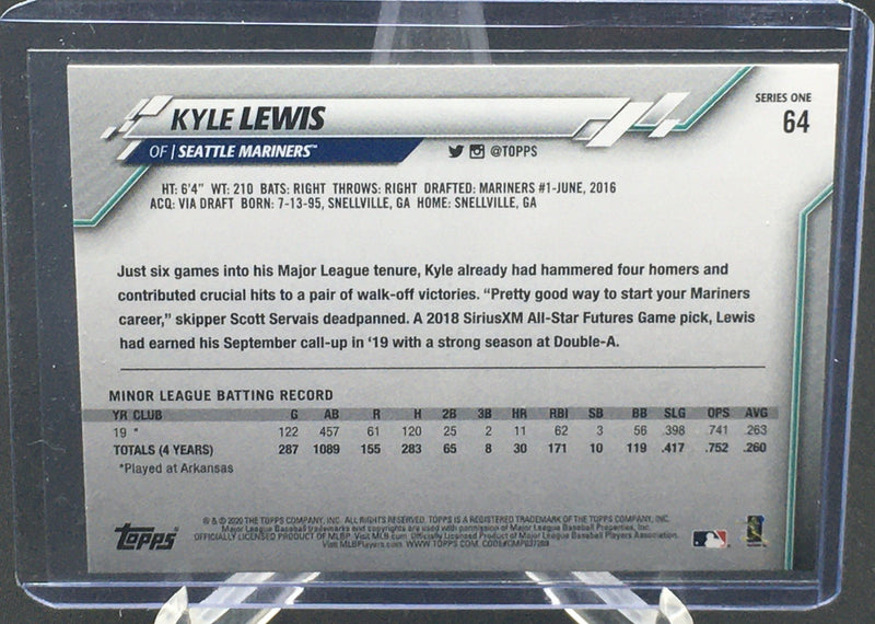 2020 TOPPS SERIES ONE - K. LEWIS -