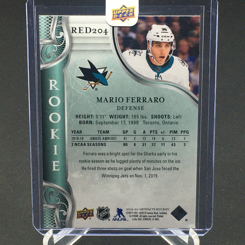 2019 UPPER DECK ARTIFACTS - M. FERRARO - #RED204 - #'D/999 - RC