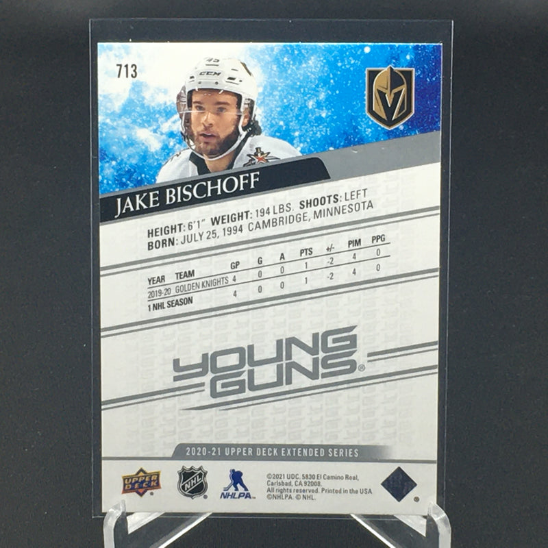 2020 UPPER DECK EXTENDED SERIES - YOUNG GUNS - J. BISCHOFF -