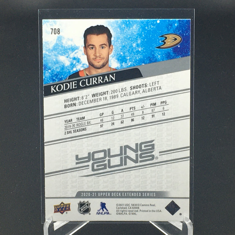 2020 UPPER DECK EXTENDED SERIES - YOUNG GUNS - K. CURRAN -
