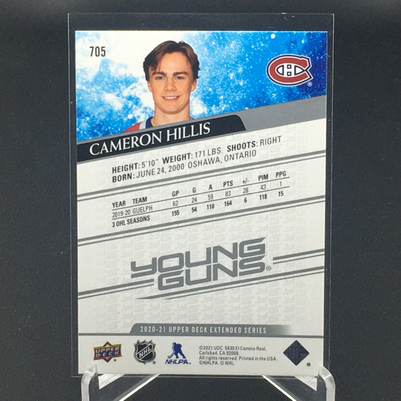 2020 UPPER DECK EXTENDED SERIES - YOUNG GUNS - C. HILLIS -