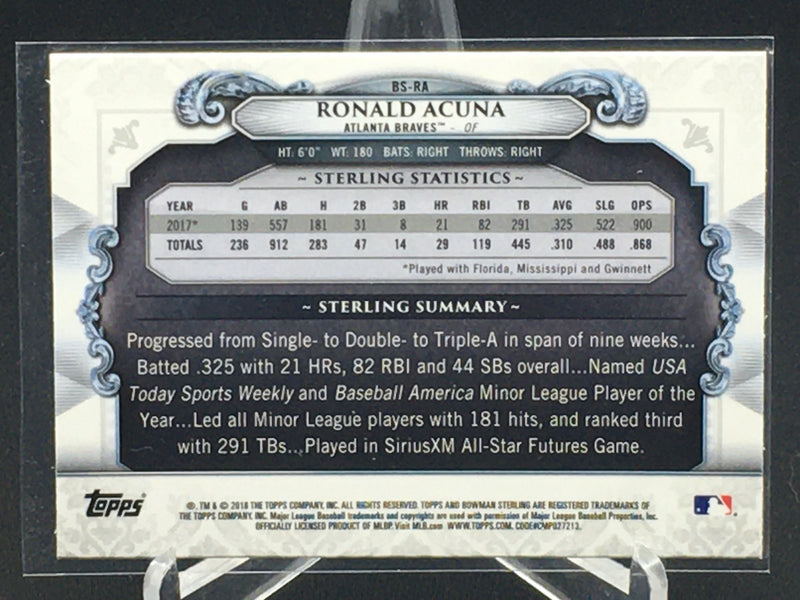 2018 TOPPS BOWMAN STERLING - R. ACUNA -