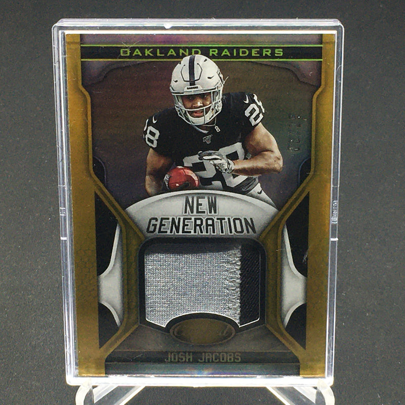 2019 PANINI CERTIFIED - NEW GENERATION - J. JACOBS - #NG-JJ - #'D/25 - RELIC