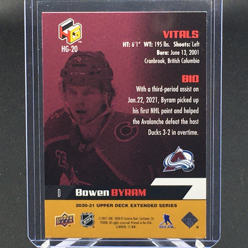 2020 UPPER DECK EXTENDED SERIES - HOLOGRFX - GOLD - B. BYRAM -