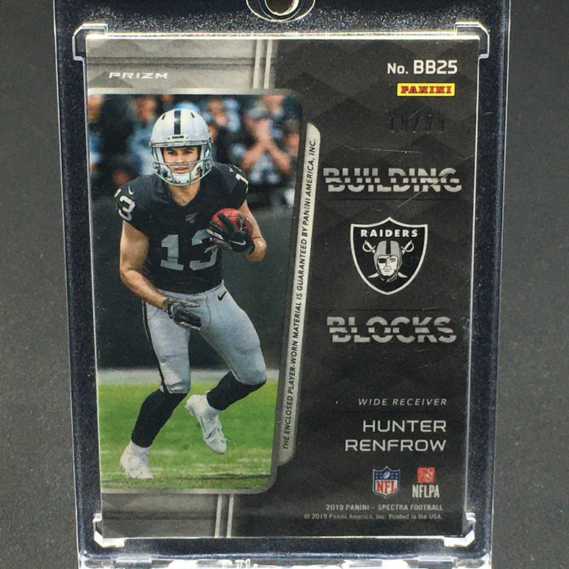 2019 PANINI SPECTRA - BUILDING BLOCKS - H. RENFROW - #BB25 - #'D/99 - TRIPLE RELIC