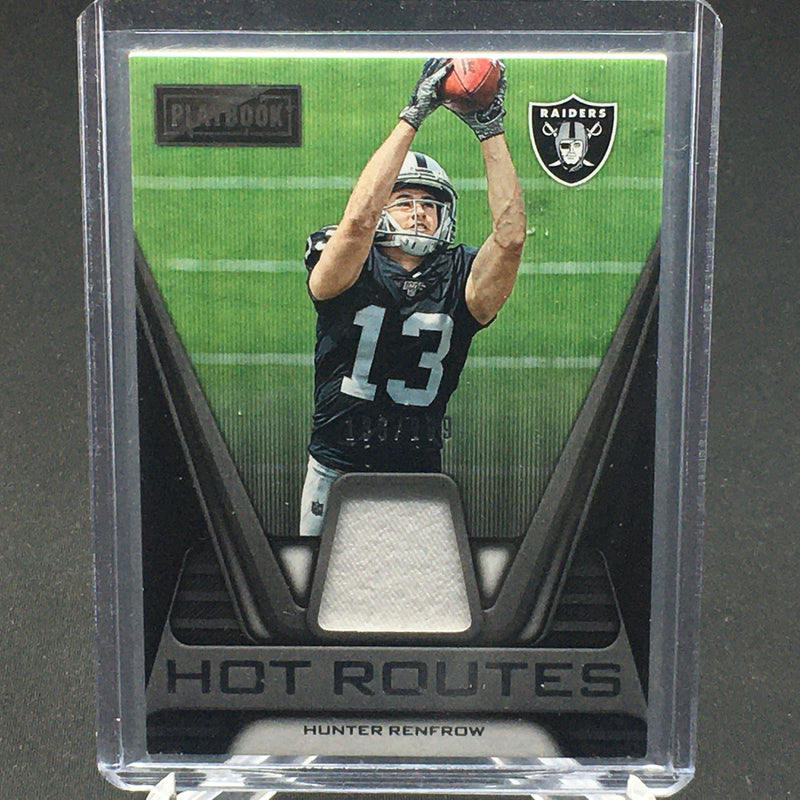 2019 PANINI PLAYBOOK - HOT ROUTES - H. RENFROW - #9 - #'D/299 - RELIC