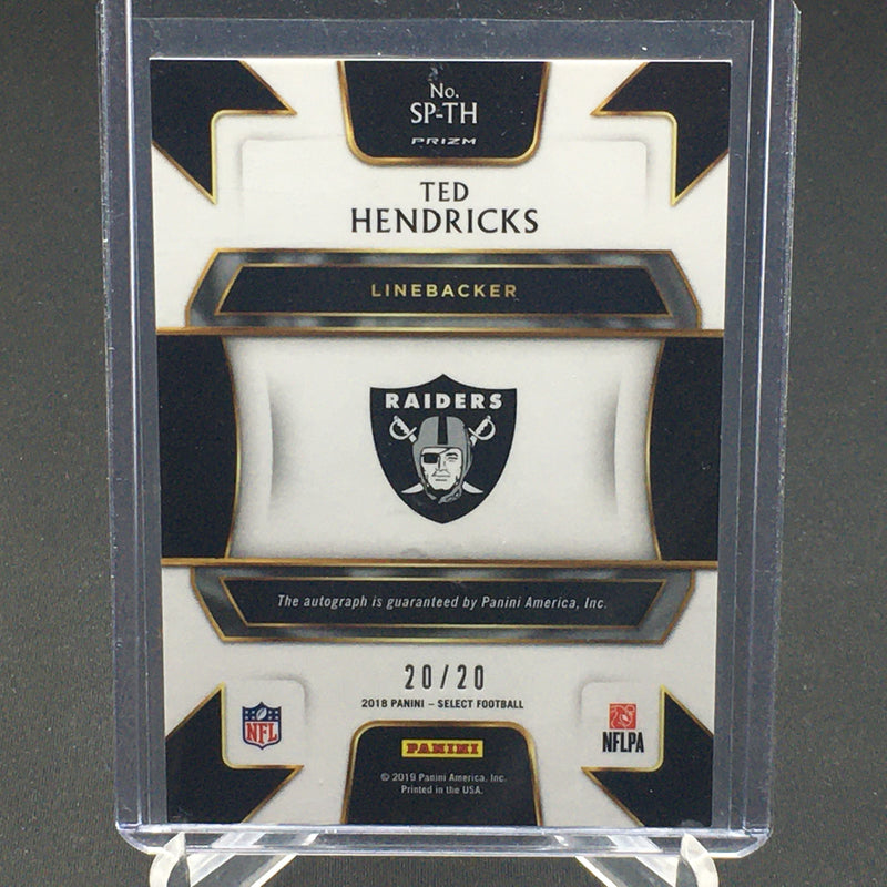 2019 PANINI SELECT - RED PRIZM - T. HENDRICKS - #SP-TH - #'D/20 - AUTOGRAPH