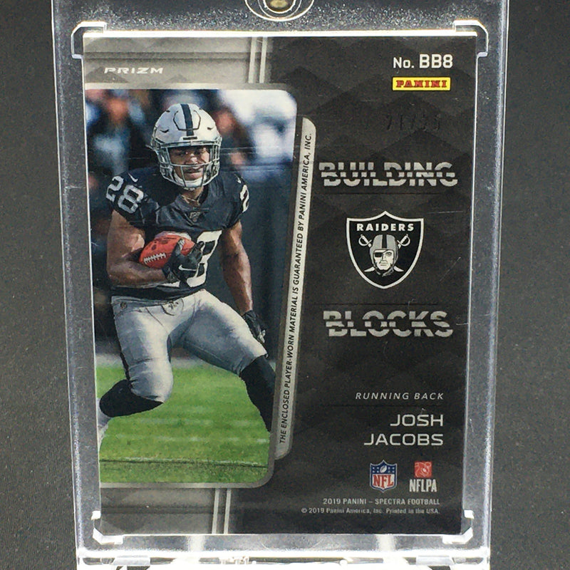 2019 PANINI SPECTRA - EMERALD SCOPE - BUILDING BLOCKS - J. JACOBS - #BB8 - #'D/25 - TRIPLE RELIC