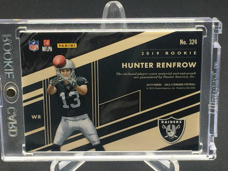 2019 PANINI GOLD STANDARD - H. RENFROW - #324 - #'D/99 - RELIC - AUTOGRAPH