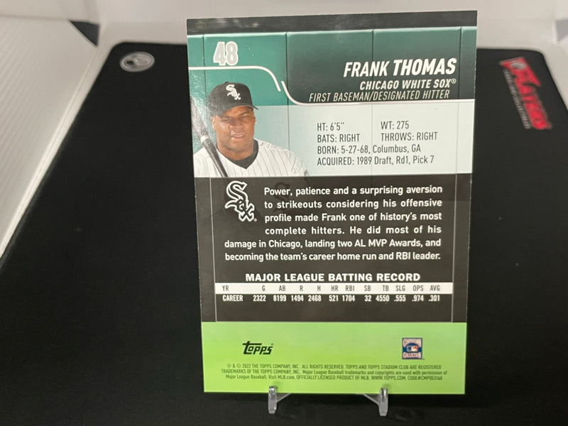 2022 TOPPS STADIUM CLUB - JUMBO - BOX TOPPER - F. THOMAS -
