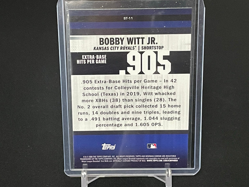 2020 TOPPS BOWMAN CHROME - STAT TRACKER - B. WITT JR. -