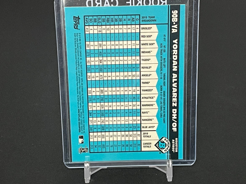 2020 TOPPS BOWMAN CHROME - 1990 BOWMAN - Y. ALVAREZ -