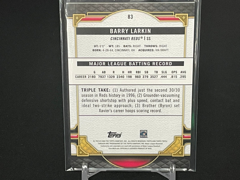 2022 TOPPS TRIPLE THREADS - GREEN - B. LARKIN - #83 - #'D/259