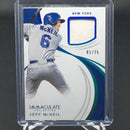 2019 PANINI IMMACULATE - IMMACULATE SWATCHES - J. MCNEIL - #IS-JM - #'D/25