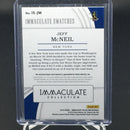 2019 PANINI IMMACULATE - IMMACULATE SWATCHES - J. MCNEIL - #IS-JM - #'D/25