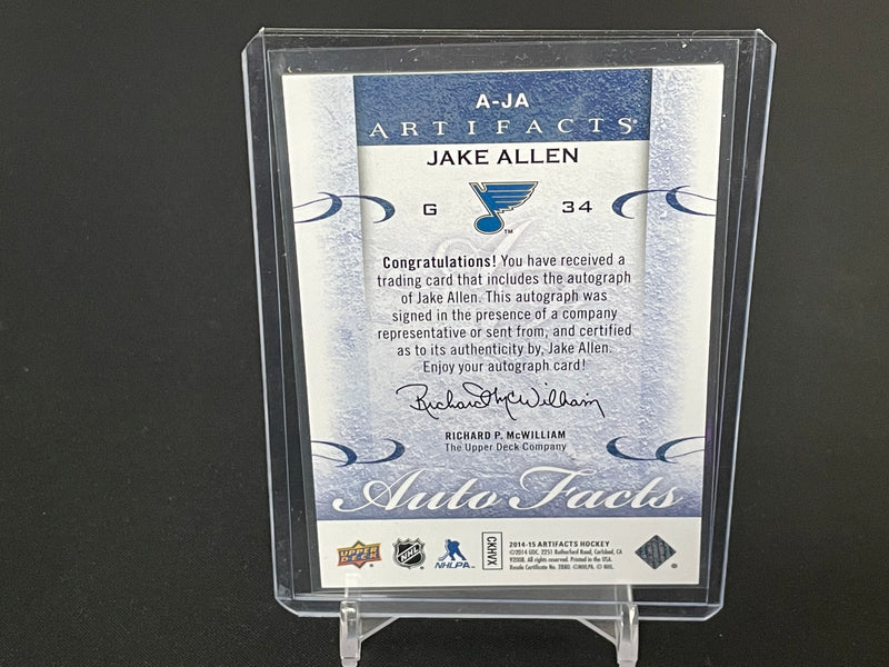 2014 UPPER DECK ARTIFACTS - AUTOFACTS - J. ALLEN -