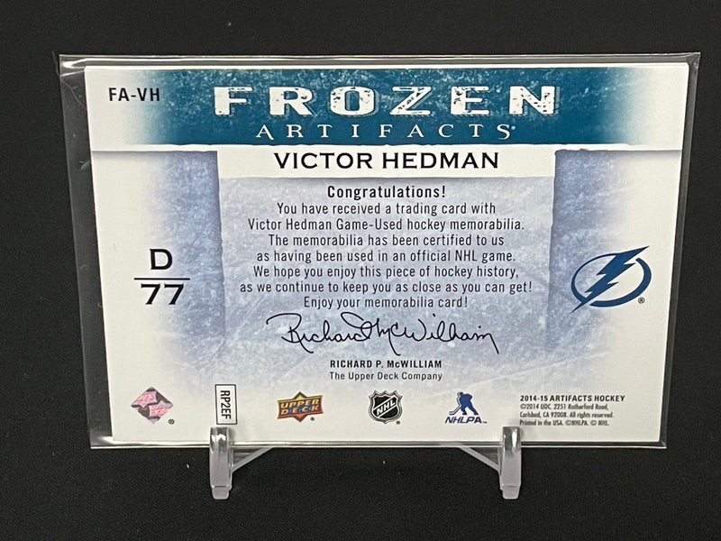 2014 UPPER DECK ARTIFACTS - FROZEN ARTIFACTS - V. HEDMAN -