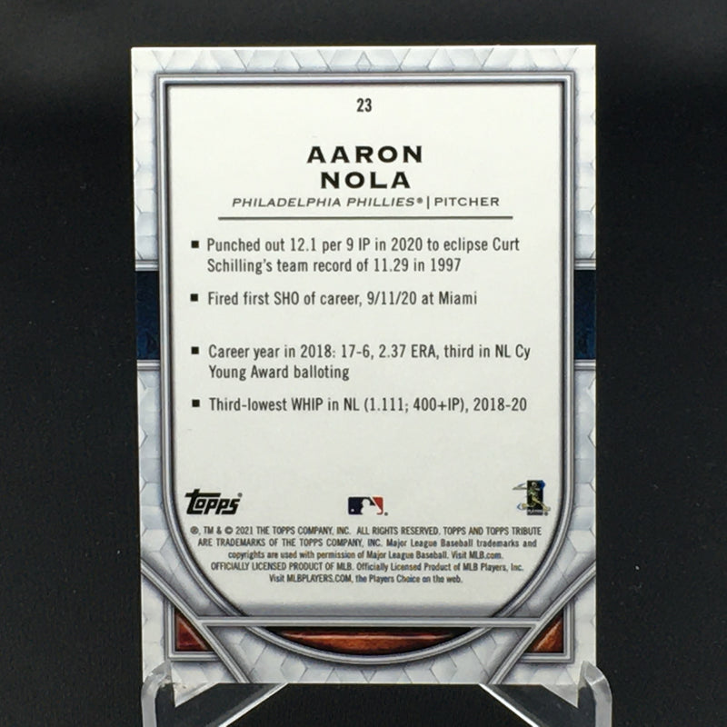 2021 TOPPS TRIBUTE - A. NOLA -