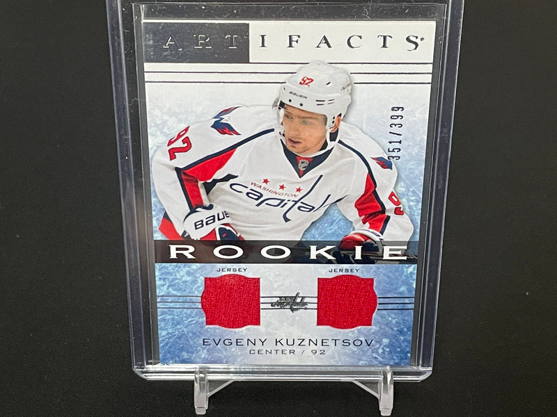 2014 UPPER DECK ARTIFACTS - ROOKIE - E. KUZNETZOV - #121 - #'D/399 - DUAL RELIC - RC