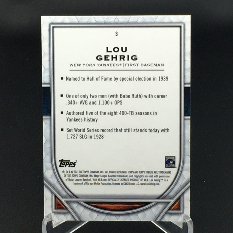 2021 TOPPS TRIBUTE - L. GEHRIG -