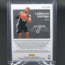 2019 PANINI ENCASED - LABEL MATERIALS - L. ALDRIDGE - #LM-LMA - JERSEY RELIC - #'D/199