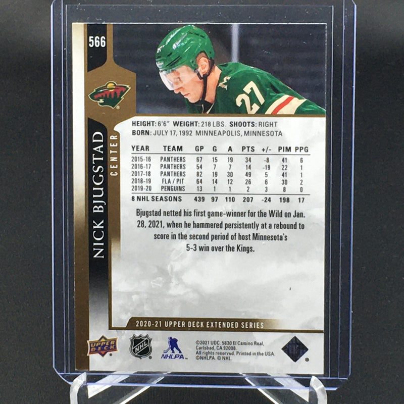2020 UPPER DECK EXTENDED SERIES - HIGH GLOSS - N. BJUGSTAD - #566 - #'D/10