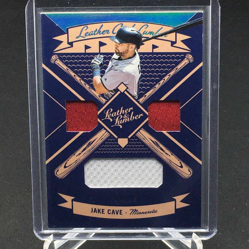 2019 PANINI LEATHER & LUMBER - J. CAVE - #LLT-JA - #'D/99 - TRIPLE RELIC