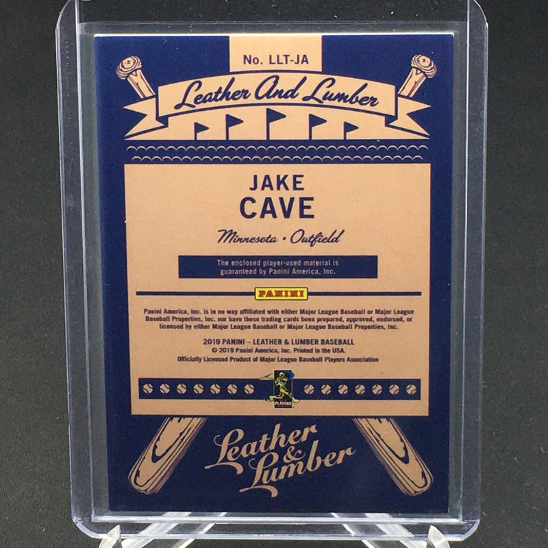 2019 PANINI LEATHER & LUMBER - J. CAVE - #LLT-JA - #'D/99 - TRIPLE RELIC