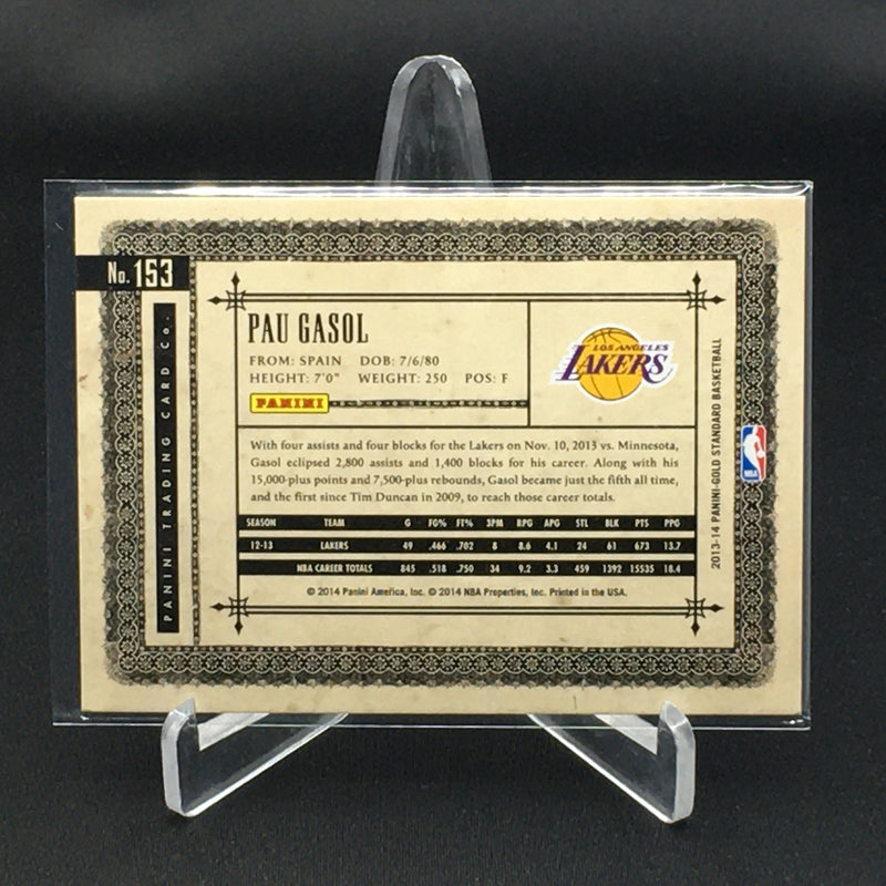 2013 PANINI GOLD STANDARD - P. GASOL - #153 - #'D/199