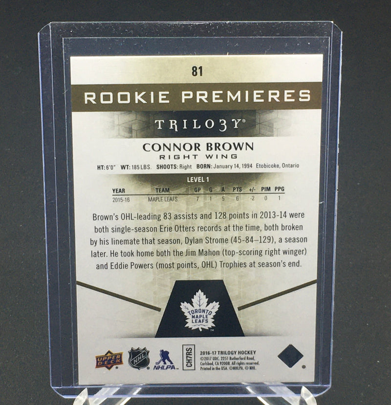 2016 UPPER DECK TRILOGY - ROOKIE PREMIERES - C. BROWN - #81 - #'D/999