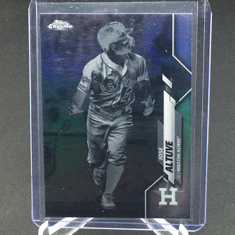 2020 TOPPS CHROME - NEGATIVE REFRACTOR - J. ALTUVE -