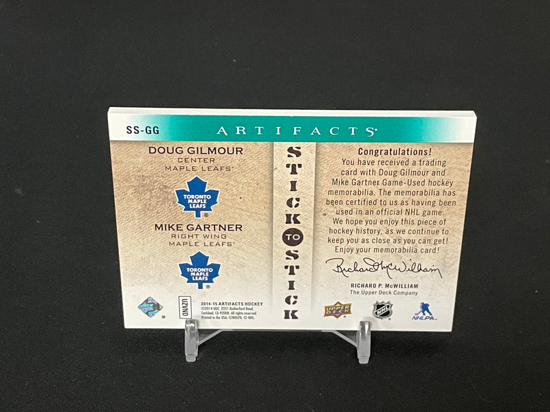 2014 UPPER DECK ARTIFACTS - STICK TO STICK - D. GILMOUR / M. GARTNER -