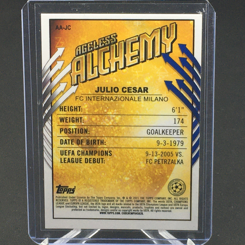 2021 TOPPS MERLIN UEFA CHAMPION'S LEAGUE - AGELESS ALCHEMY - J. CESAR -