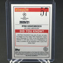 2020 TOPPS MERLIN UEFA CHAMPION'S LEAGUE - R. GRAVENBERCH -